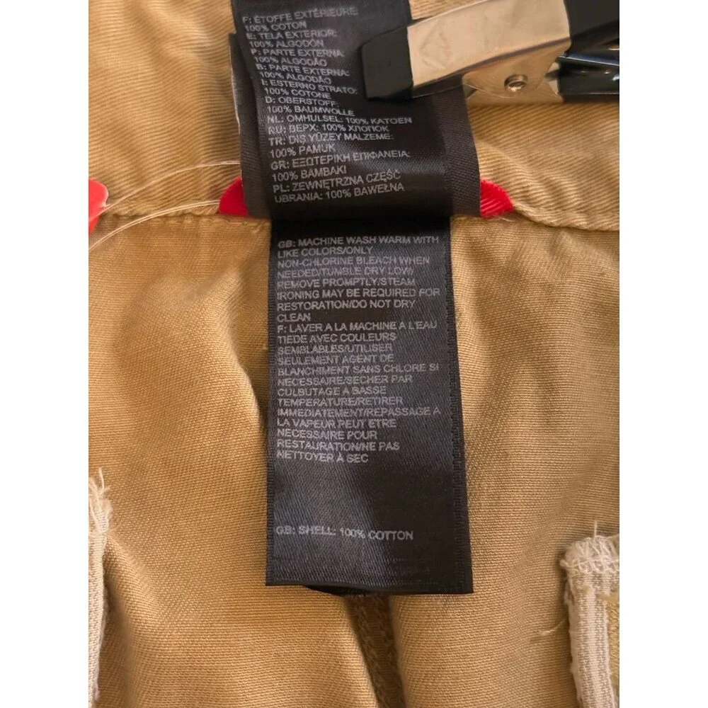 North Face Men’s Khaki Cotton Shorts 38 Hiking Tan Gorpcore NWOT